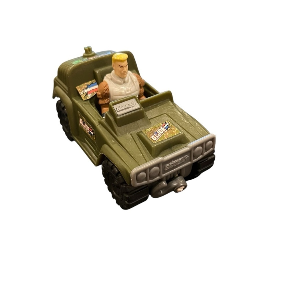 Vintage G.I. Joe Duke Green Jeep 2004 hasbro tow hook McDonald’s toy